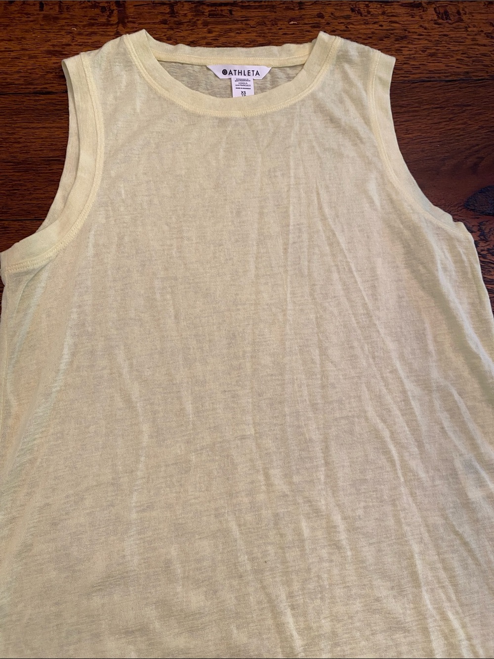Athleta Lightweight Breezy Tank in Soft Yellow